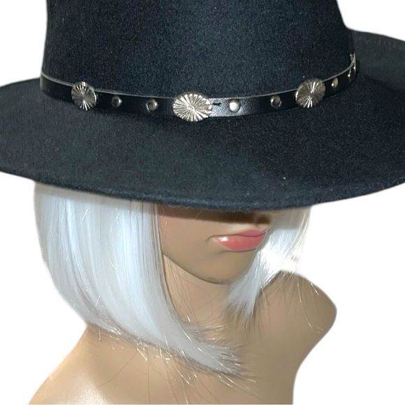 Silverado black 100% wool western fedora! main image 5